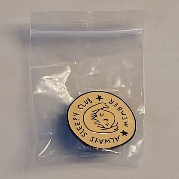 Always Sleepy Club Member Enamel Pin - Picture 4 of 7